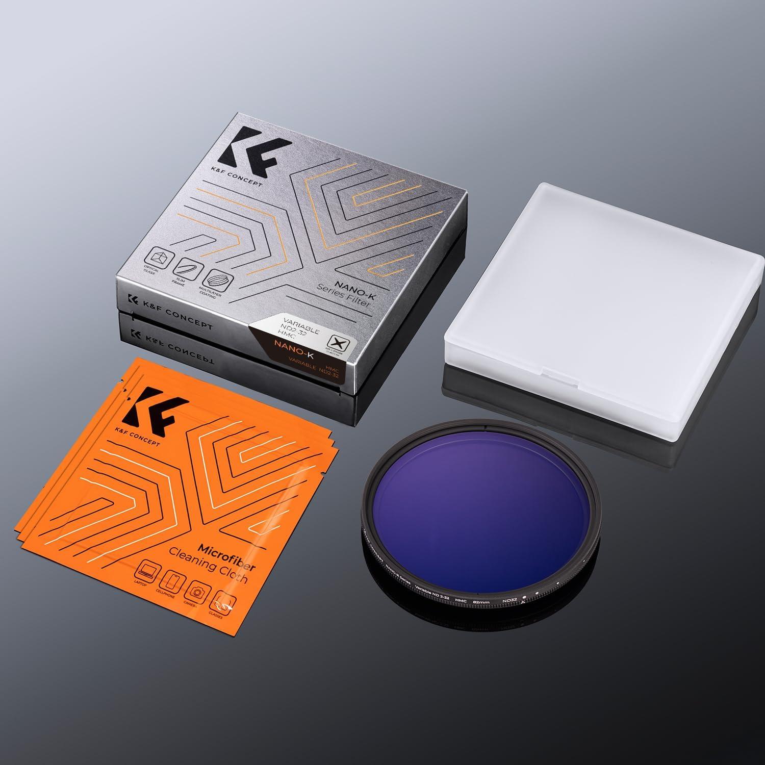K&F Concept 58mm Variabler ND Filter ND2-32 Graufilter