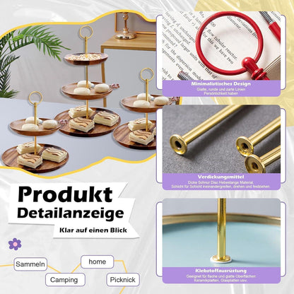 Metallstangen Etagere Stangen Set für Hochzeitstorte