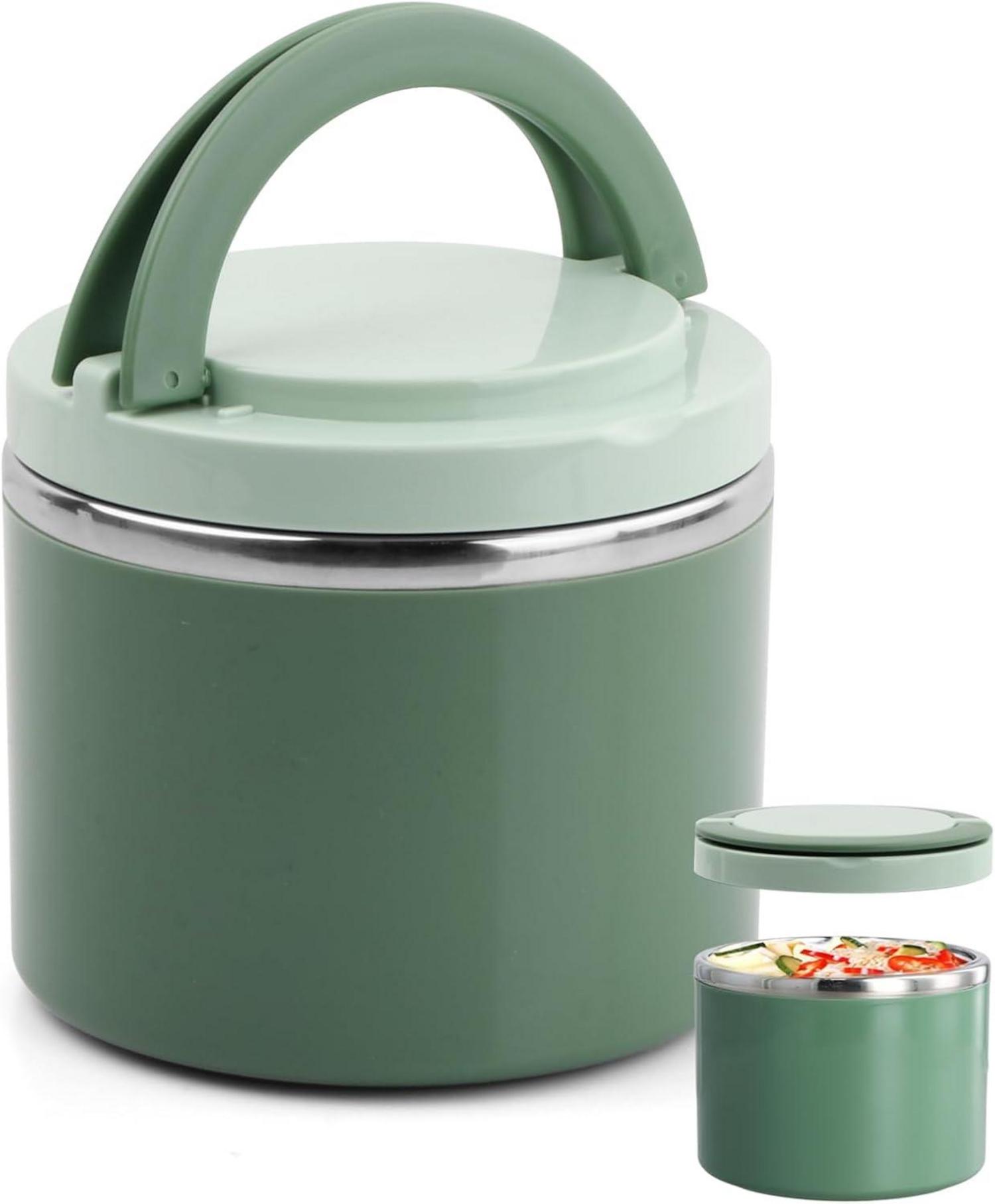 Thermobehälter 1 Liter für Essen Warmhaltebehälter Griff