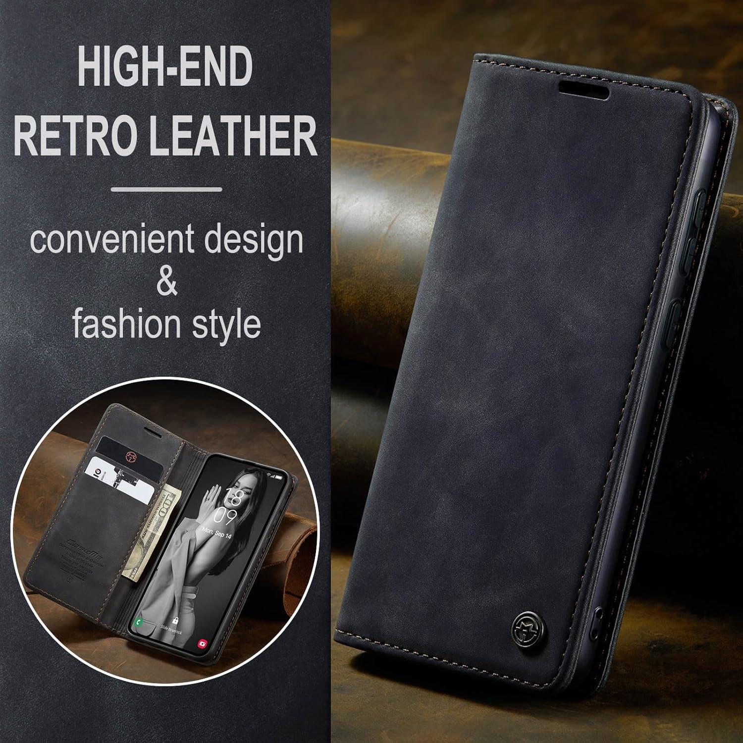 Handyhülle Samsung Galaxy A55 5G Leder Flip Case Magnet Standfunktion