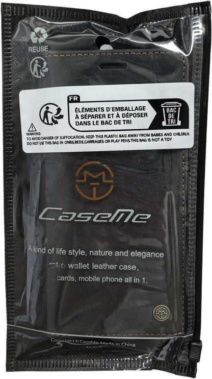 Samsung Galaxy A55 5G Handyhülle Schwarz Premium Lederhülle Flip Case