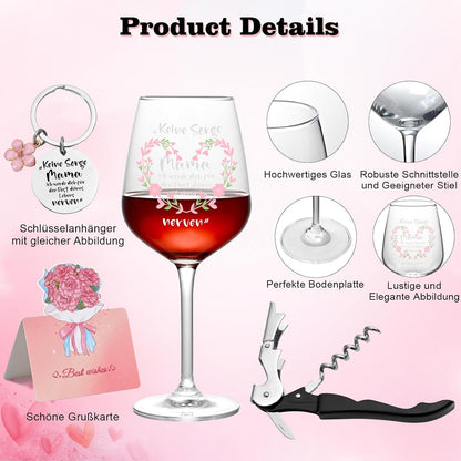 Weinglas Mama Muttertagsgeschenk Geburtstagsgeschenk 16oz