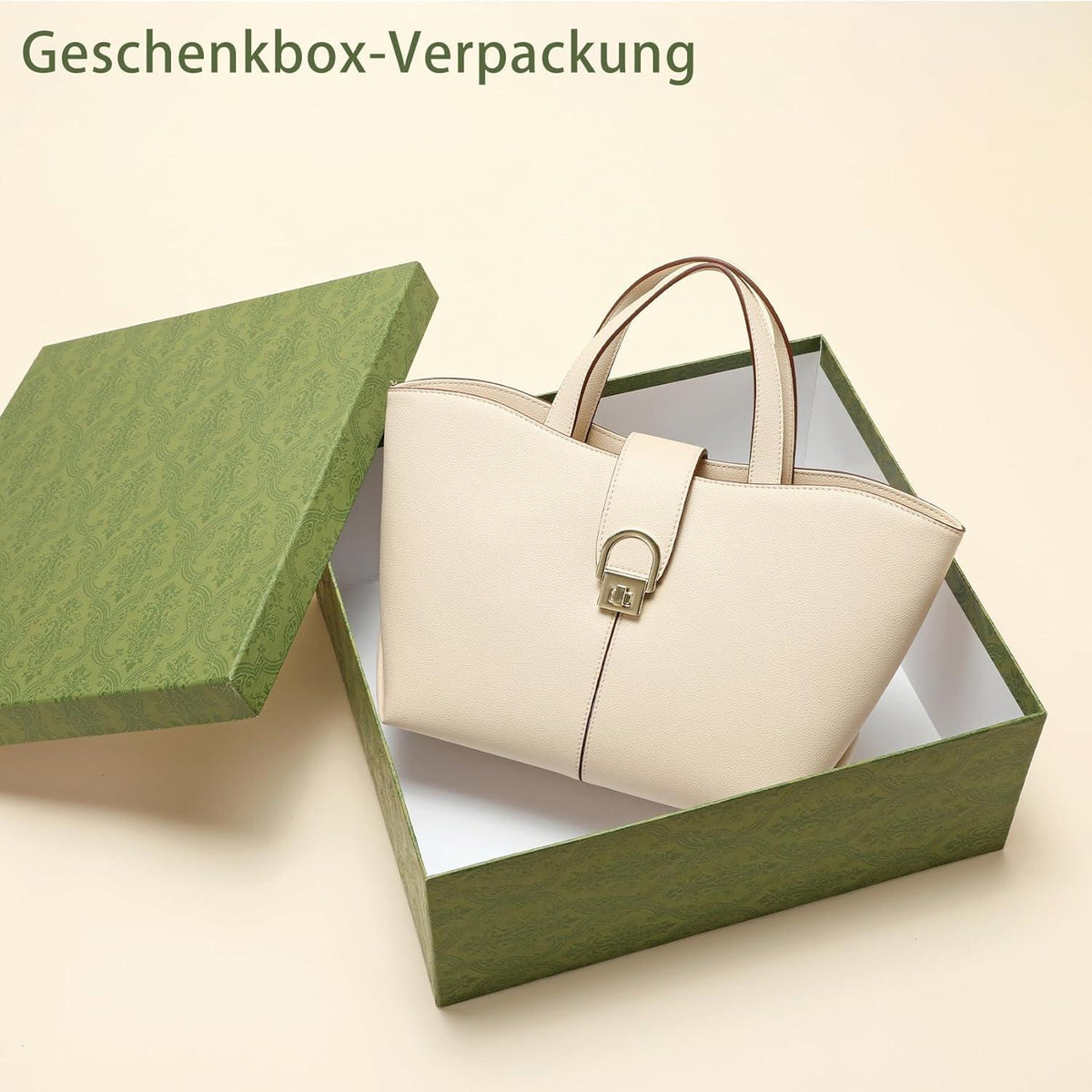 quipuda Damenhandtasche Leder Umhängetasche Schwarz Metallreißverschluss