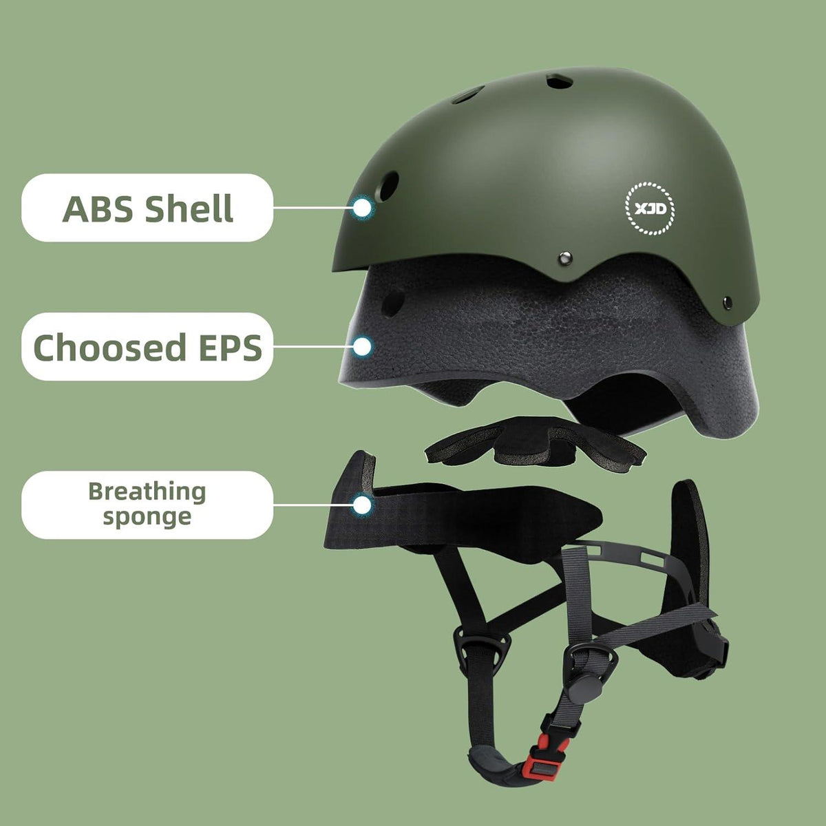 XJD Kinder Jugend Fahrradhelm Multisport CE-zertifiziert