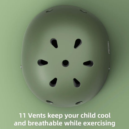 XJD Kinder Jugend Fahrradhelm Mädchen Jungen S: 48-54 cm Olivgrün
