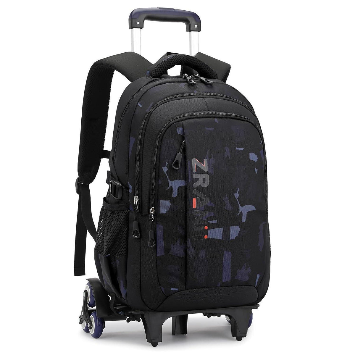 Schulrucksack Trolley für Jungen – Rucksack mit Rollen, Blau