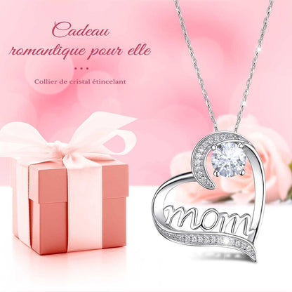 Ewige Echte Rose mit Mom Halskette - Muttertagsgeschenk