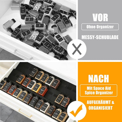 Gewürz Organizer Schublade 36 Stück Patchworkable Spice Rack Küchen Aufbewahrung