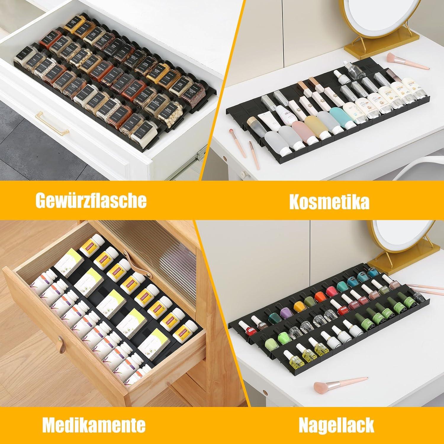 Gewürz Organizer Schublade 36 Stück Patchworkable Spice Rack Küchen Aufbewahrung
