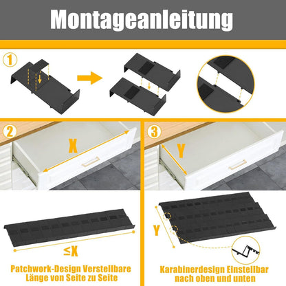 Gewürzregal Schublade 24 Stück Organizer Patchworkable Spice Rack