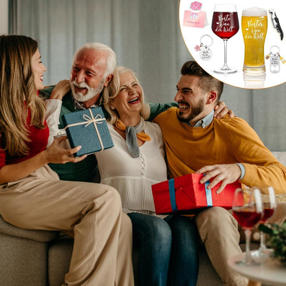 Joymaking Weinglas Bierglas Set Gravur Beste Oma Bester Opa der Welt