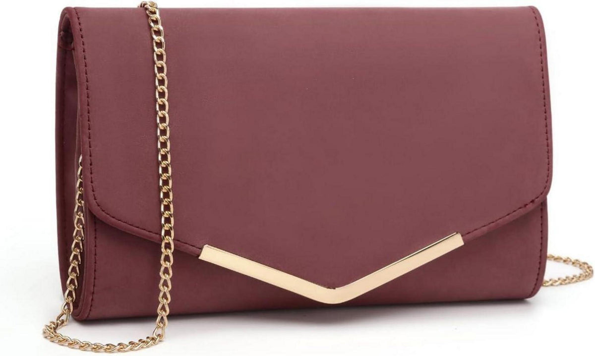 Elegante Umschlag-Clutch mit Kette für Hochzeit & Party