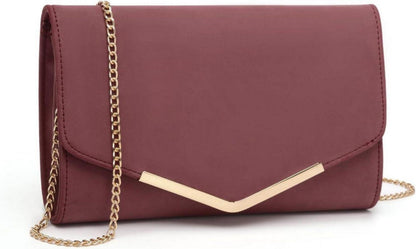 Elegante Umschlag-Clutch mit Kette für Hochzeit & Party