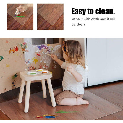 Stuhlmatte transparent 90x120cm für Hartböden