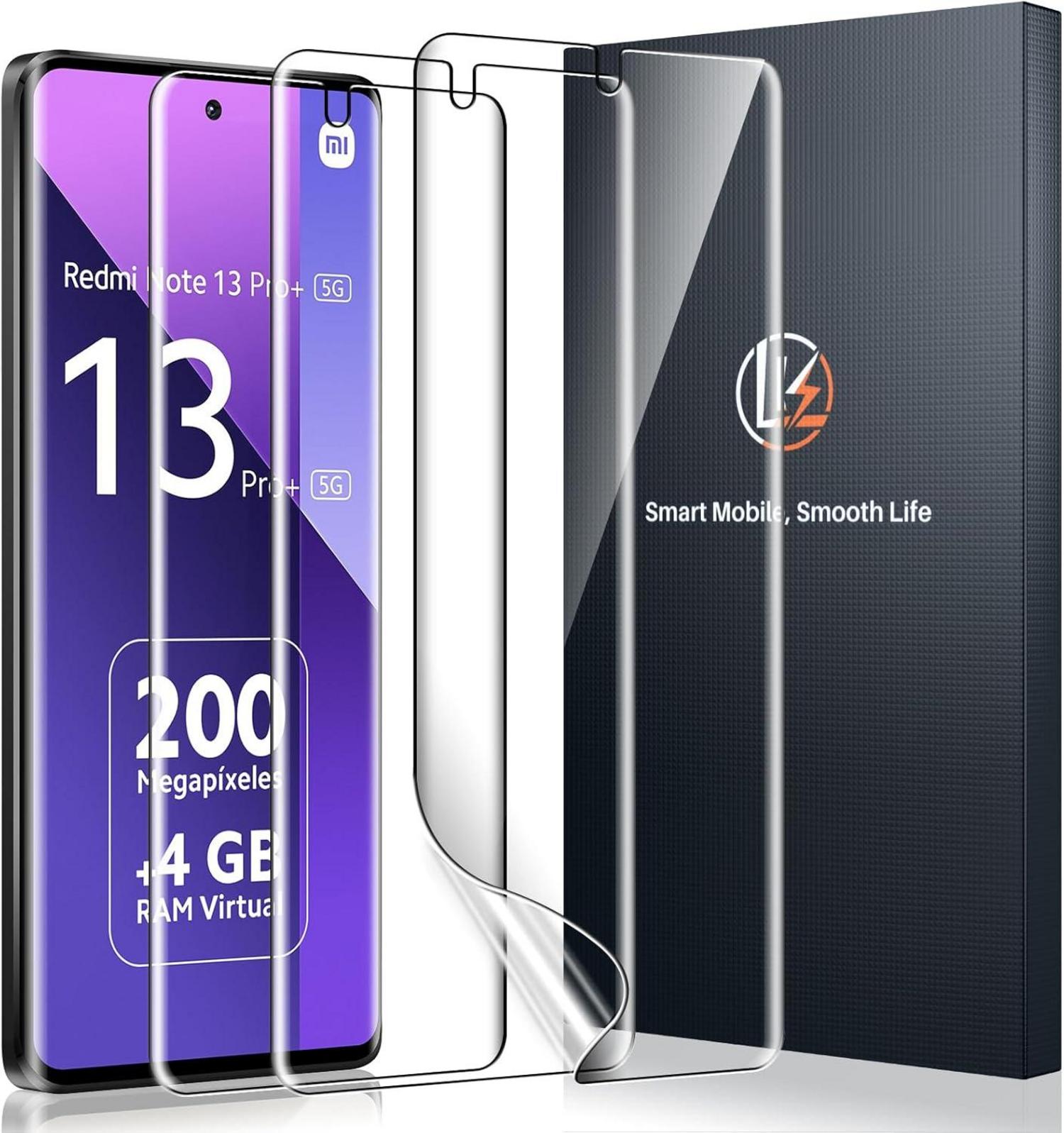 Displayschutzfolie für Redmi Note 13 Pro Plus - 3er Pack, TPU, HD