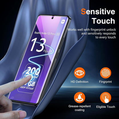 LK TPU Displayschutzfolie Redmi Note 13 Pro Plus 3er Pack 3D Vollständige Abdeckung Transparent 5G