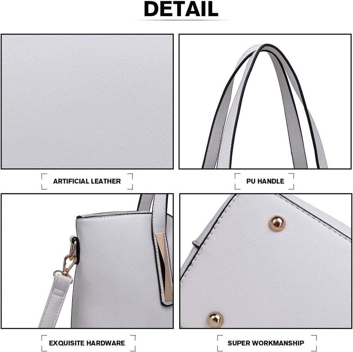 Moderne Miss Lulu Damen Handtasche Set Schultertasche