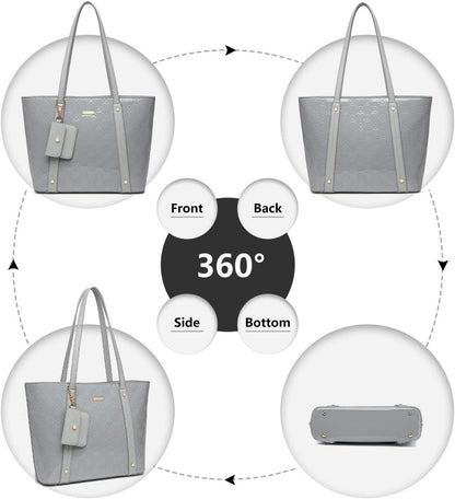 Moderne Miss Lulu PU-Leder Handtasche 4-teiliges Set