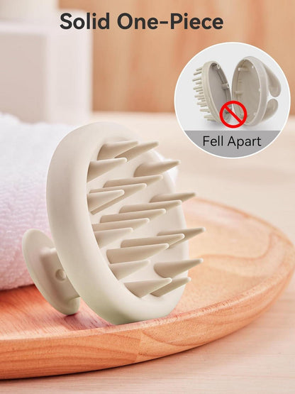 HEETA Kopfhaut Massagebürste Silikon Weiche Borsten Shampoo-Bürste für Haarreinigung
