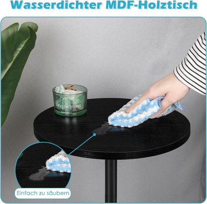 Runder Beistelltisch mit Marmorsockel für Wohnzimmer und Schlafzimmer