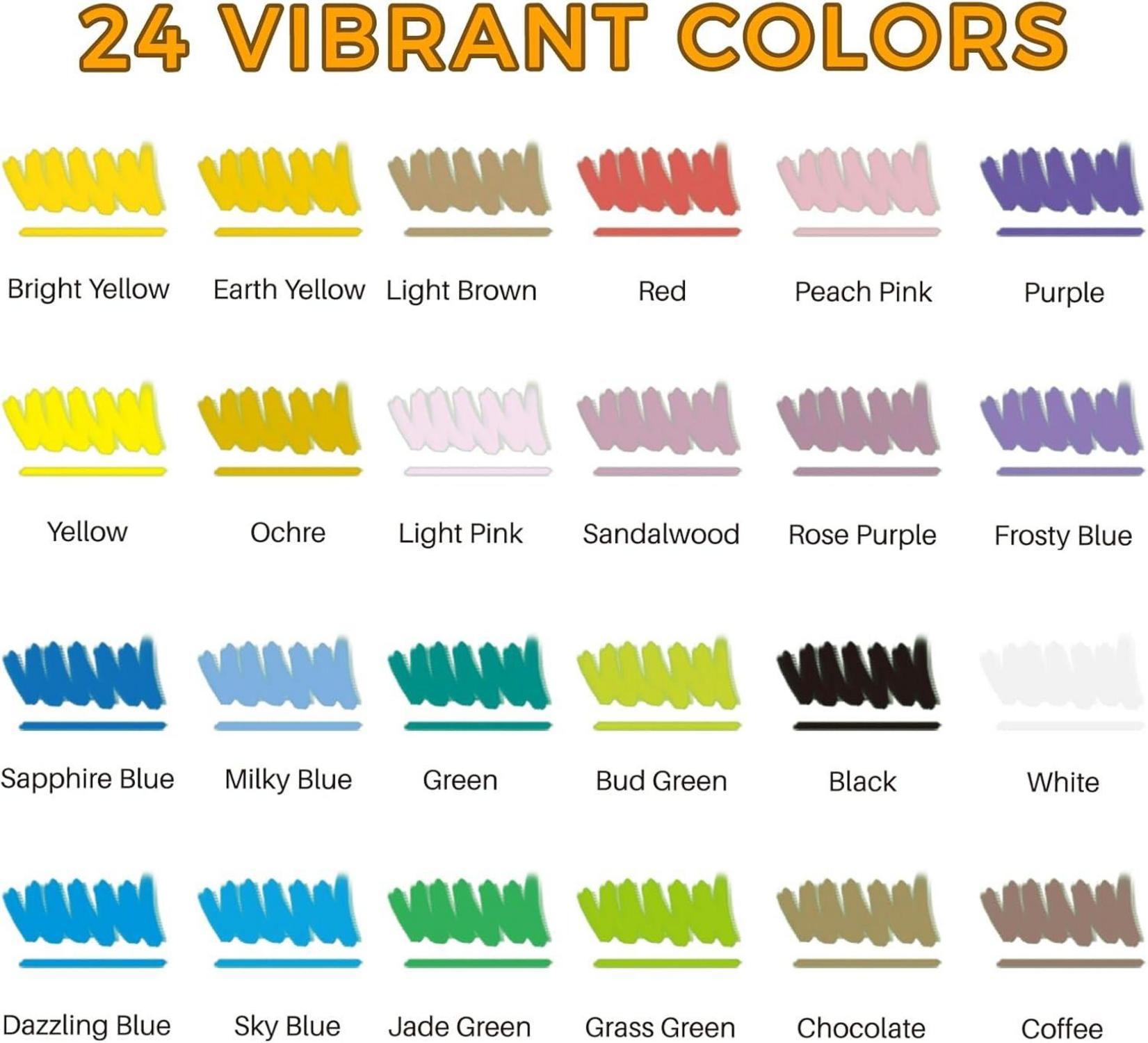 Acrylstifte 24 Farben Dual Tip Marker für DIY Crafts