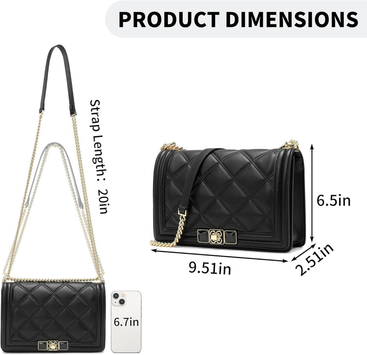 Umhängetasche Damen Crossbody Bag Leder Schultertasche verstellbarer