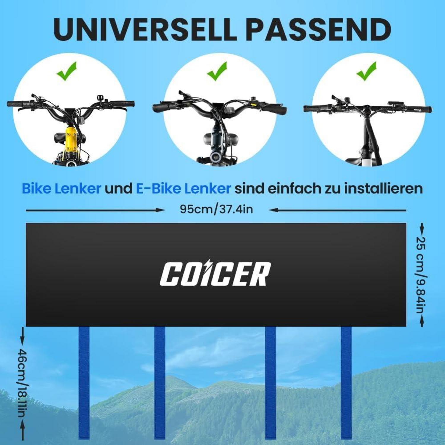 2er Pack Lenkerschutzhülle Ebike Fahrradabdeckung wasserfest Blau