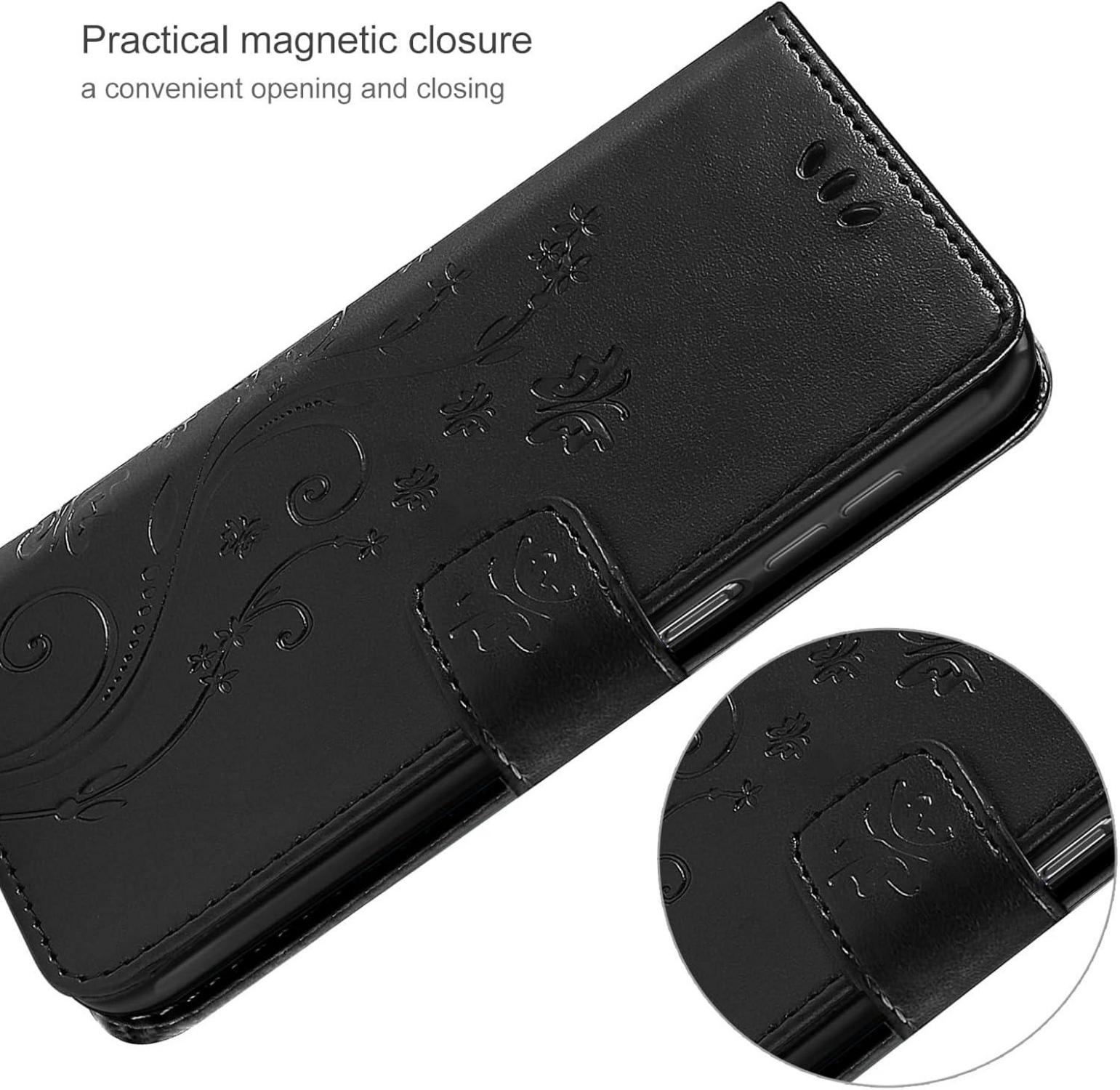 Samsung Galaxy A15 4G/5G Leder Wallet Hülle mit Schutzfolie Schwarz