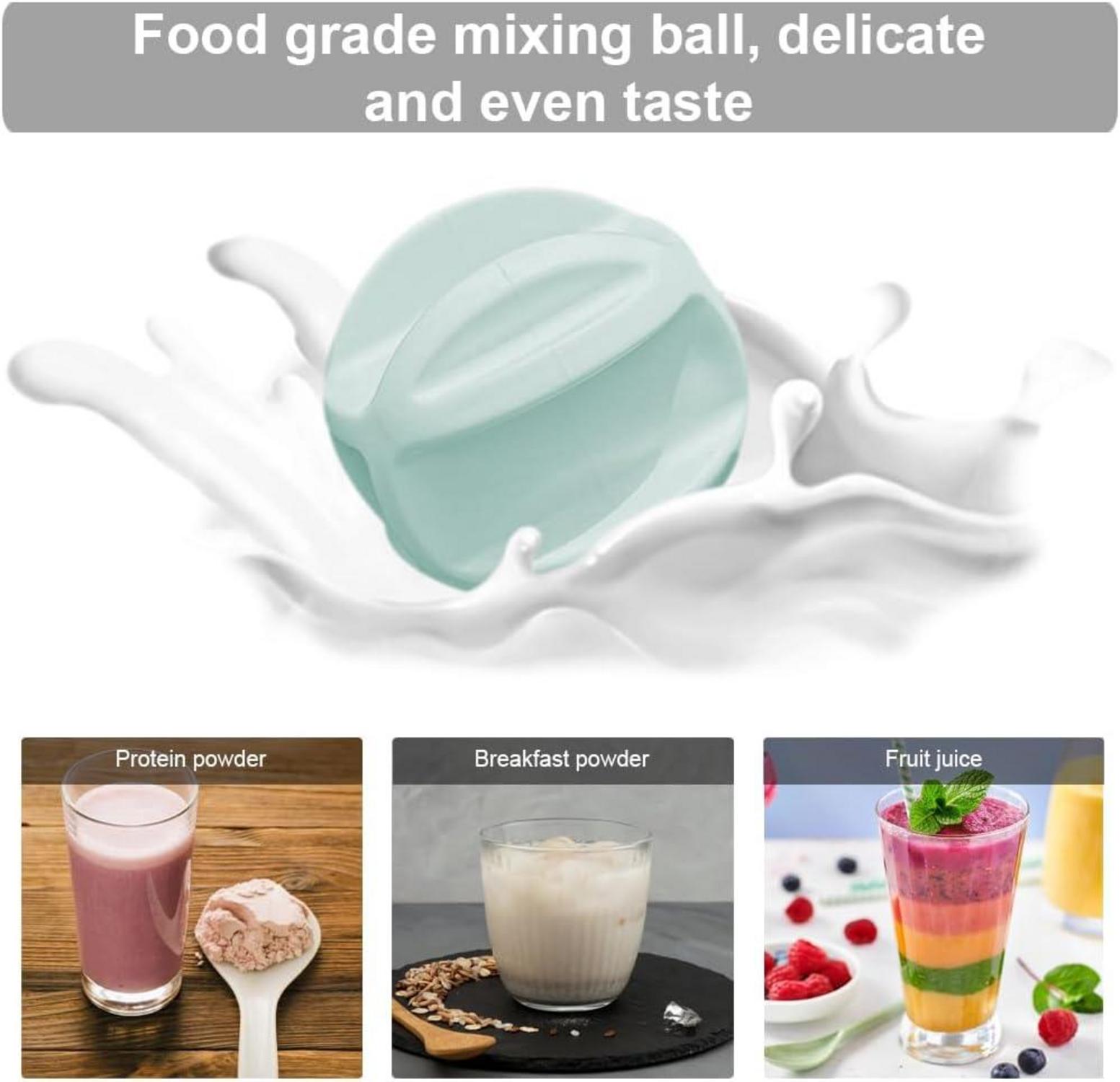 500ml Eiweiß Shaker mit Mixerball und auslaufsicherem Deckel - Blau