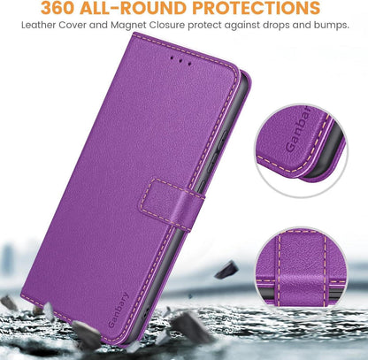Handyhülle Xiaomi Redmi Note 13 Pro 4G Leder Klapphülle Violett