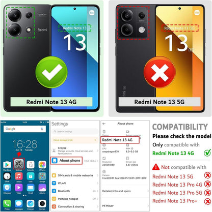 Handyhülle Xiaomi Redmi Note 13 4G Premium Leder Klapphülle