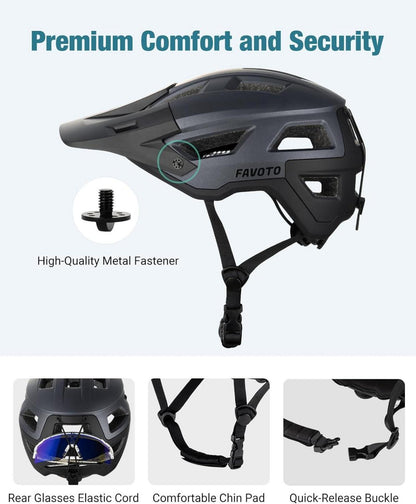 Mountainbike Fahrradhelm mit Schirm und Inmould Technologie