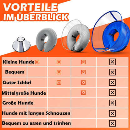 Aufblasbare Halskrause Hund Leckschutz Langen Schnauzen Katzenkragen