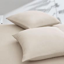 Sofa Kissenbezug Beige Mikrofaser 50x50 2er Set hypoallergen