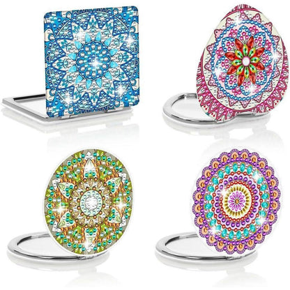 Diamantmalerei Spiegel Set 5D DIY Reisespiegel personalisierbar