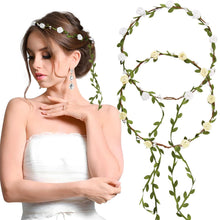 Boho Blumenkranz Haarband Rosen Haarreif Hochzeit Party 2er Set