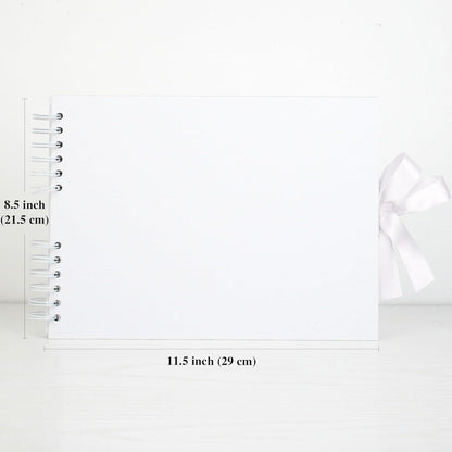DIY Fotoalbum zum Selbstgestalten, 21,5 x 29 cm, 100 weiße Seiten