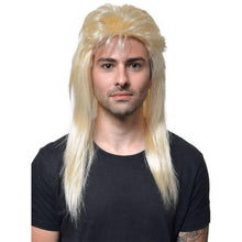 Goldene Meeräsche Perücke Blonde Locken 70er 80er Cosplay Kostüm