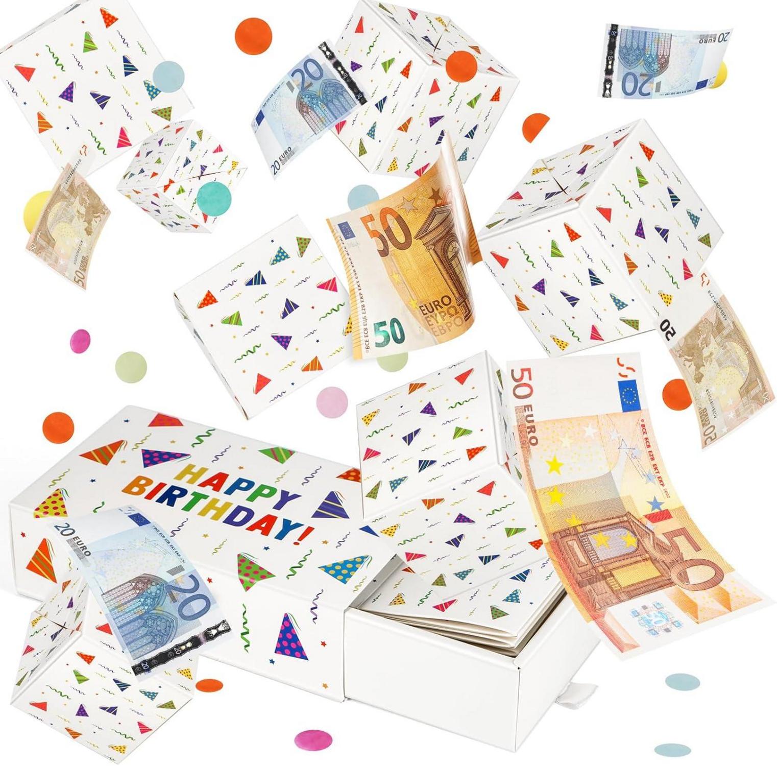Explosionsbox Geburtstag DIY Überraschungsbox Konfetti Pop Up