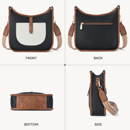 Damen Handtasche mittelgroß Leder Schultertasche Shopper Umhängetasche