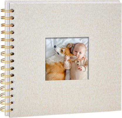 DIY Scrapbook Fotoalbum mit 40 Seiten Beige 20,5x20,5cm