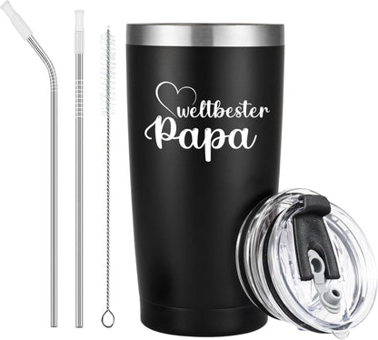 Livole Weltbester Papa Thermobecher 600ml - Geschenk Vatertag