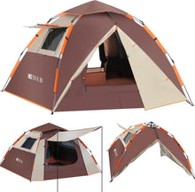 Pop-up Campingzelt für 4 Personen, Wasserdicht & Windsicher