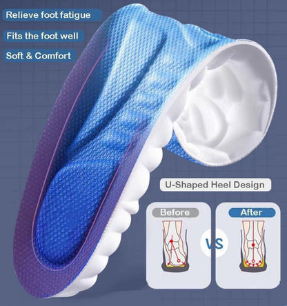 Memory Foam Einlegesohlen Orthopädische Schuheinlagen Fuß Massage