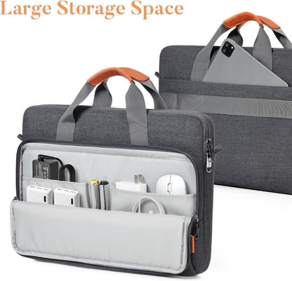 Laptoptasche 13-14 Zoll Wasserdicht Schultertasche Dunkelgrau