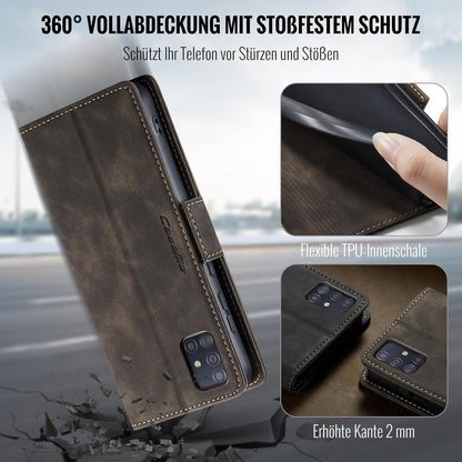 Handyhülle Samsung Galaxy A51 4G Klapphülle PU Leder RFID Schutz Standfunktion