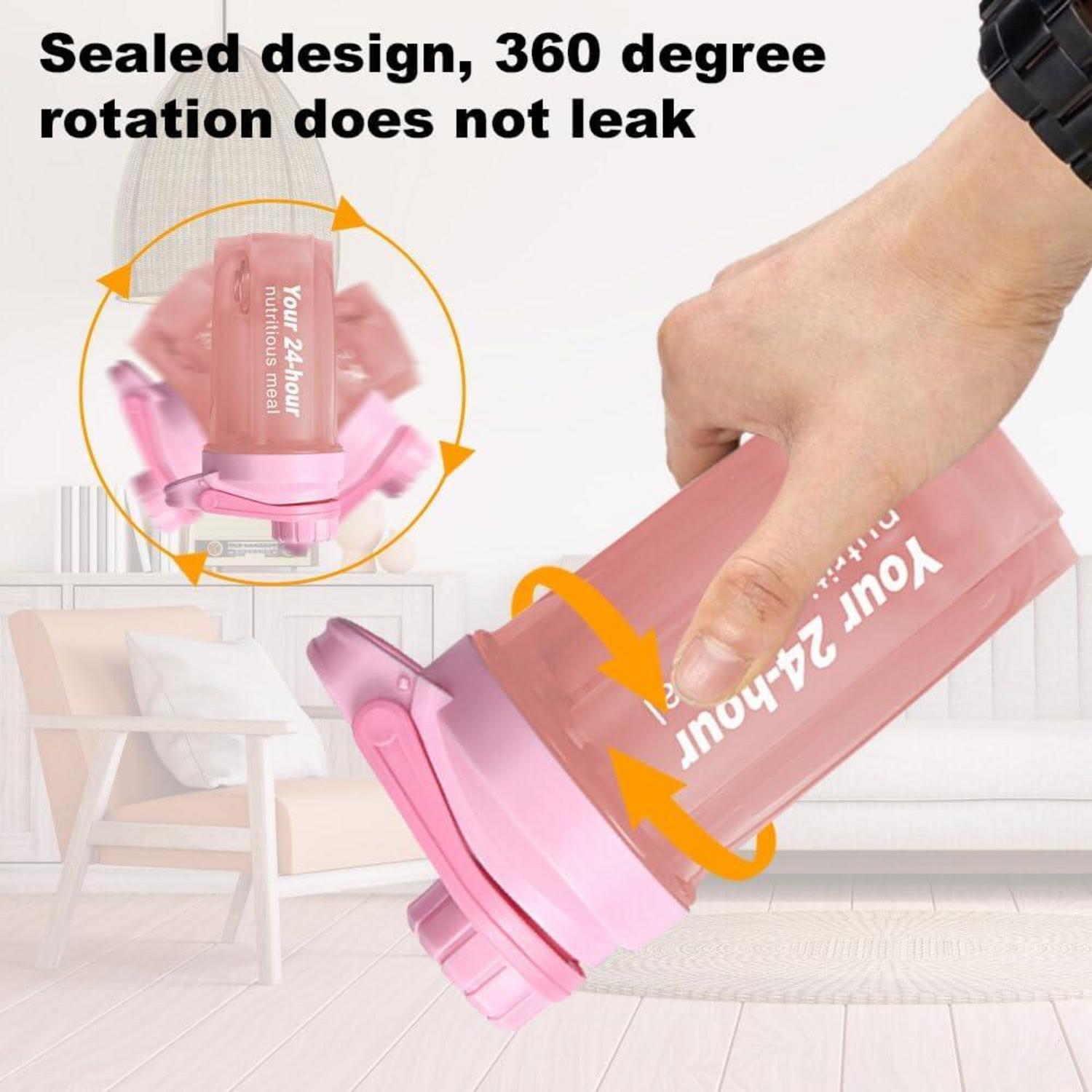 Protein Shaker 600ML Eiweiß Shaker mit Sieb & Mess-Skala BPA-frei