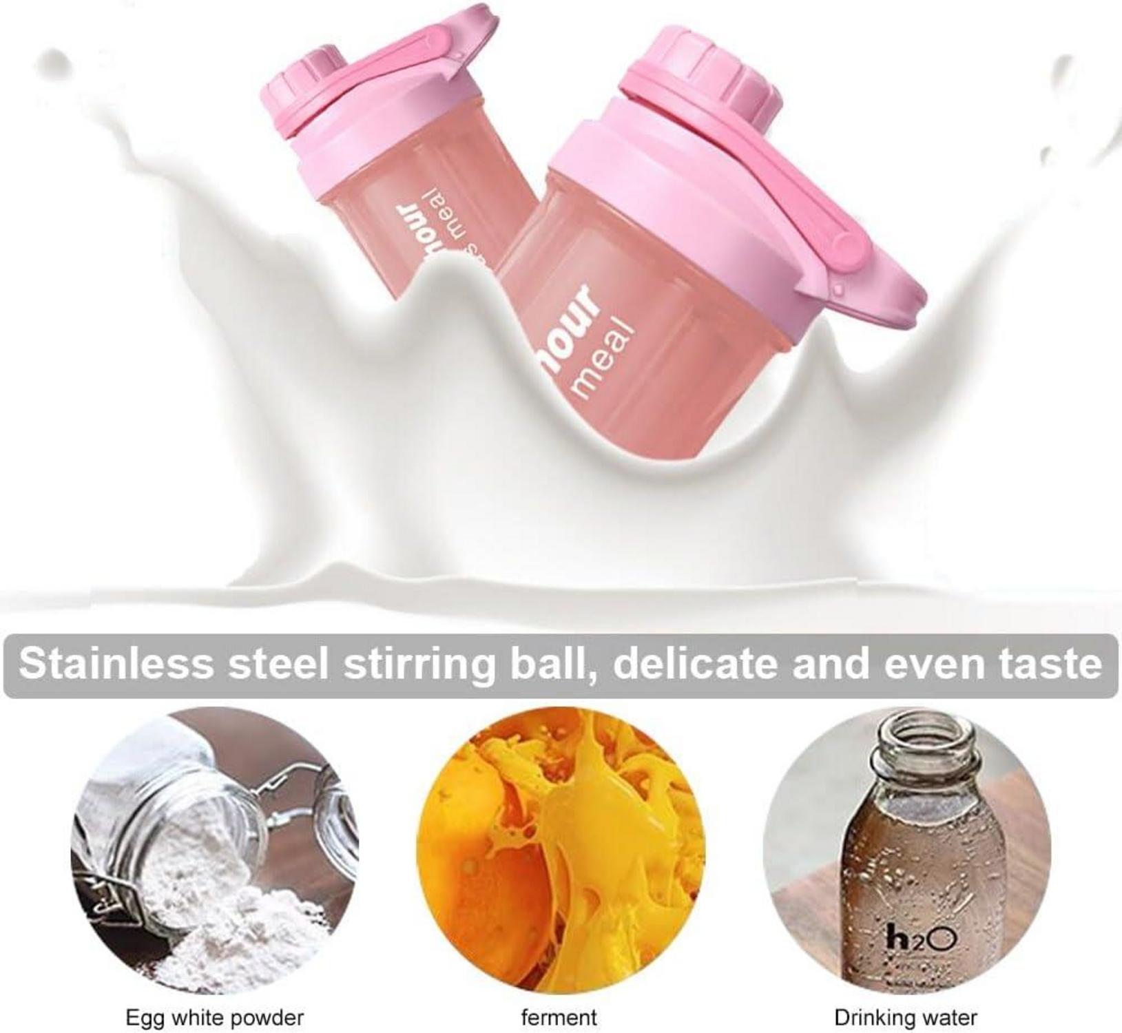 Protein Shaker 600ML Eiweiß Shaker Auslaufsicher BPA-frei Drehverschluss