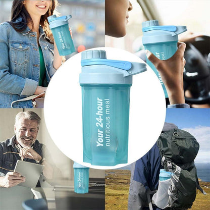 Protein Shaker 600ML Eiweiß Shake mit Drehverschluss & Sieb