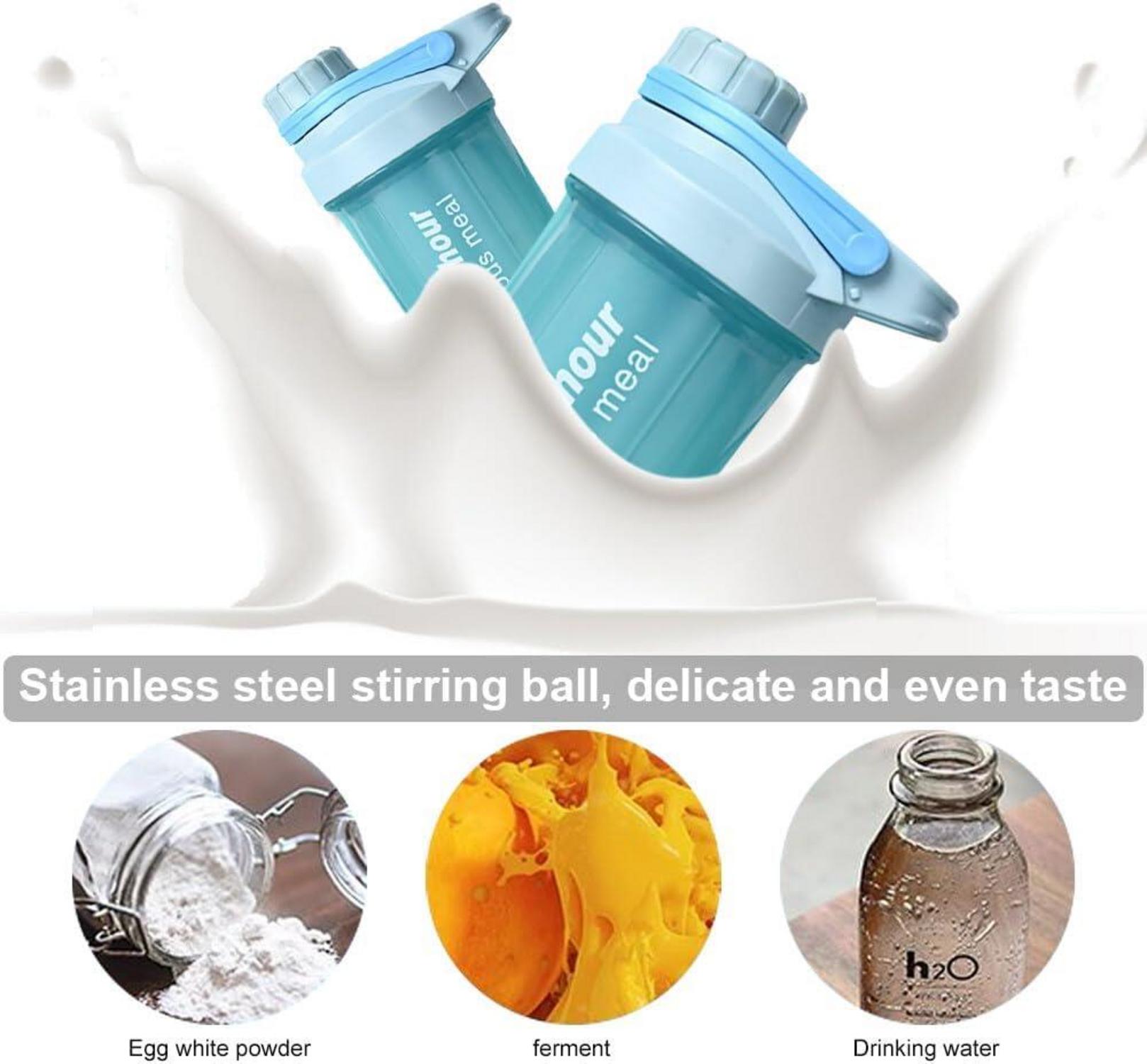 Protein Shaker 600ML Eiweiß Shaker Supplement BPA-frei Auslaufsicher